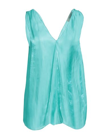 Jucca Woman Top Turquoise Size 4 Polyester In Blue