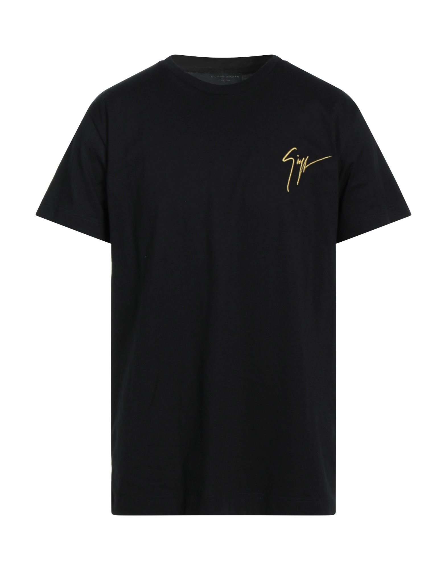 Shop Giuseppe Zanotti Man T-shirt Black Size S Cotton