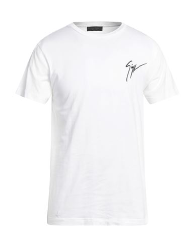 Shop Giuseppe Zanotti Man T-shirt White Size Xl Cotton