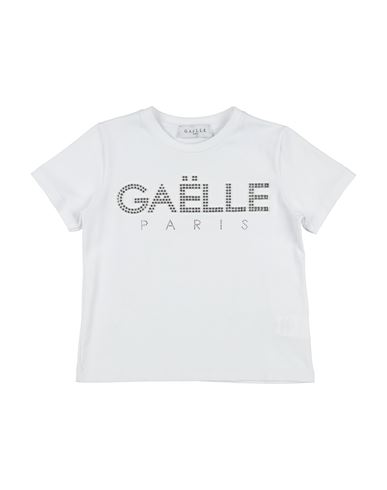 Gaelle Paris Babies' Gaëlle Paris Toddler Girl T-shirt White Size 6 Cotton, Elastane