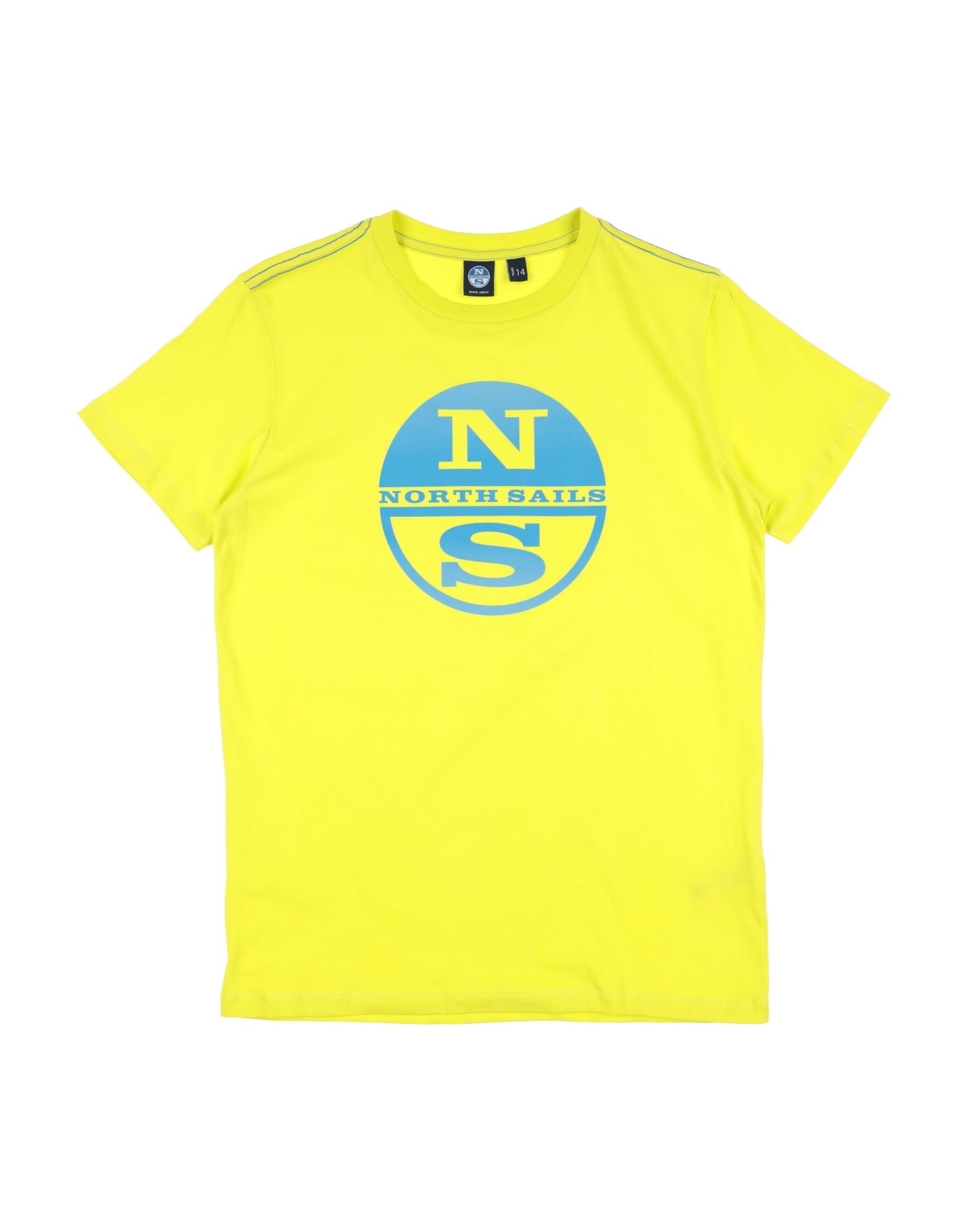 North Sails Kids'  T-shirts In Yellow