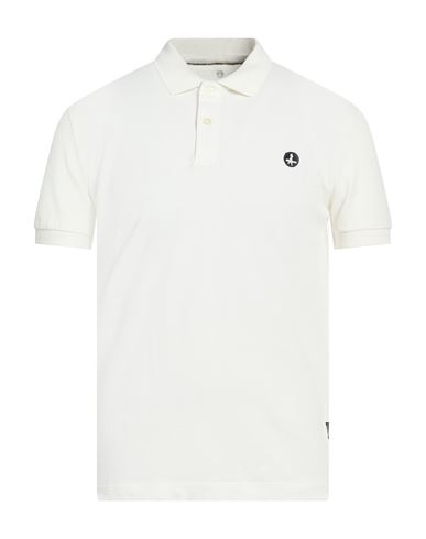 At.p.co At. P.co Man Polo Shirt Ivory Size S Cotton In White