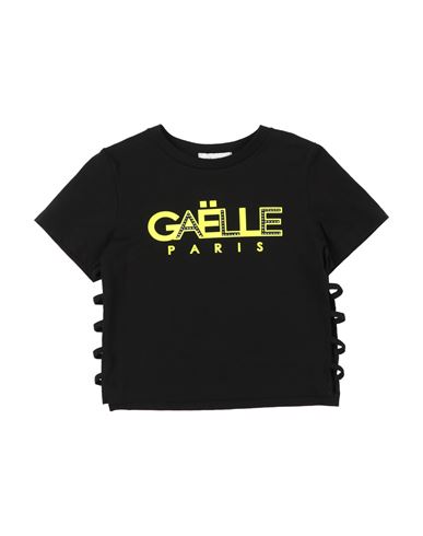 Gaelle Paris Babies' Gaëlle Paris Toddler Boy T-shirt Black Size 6 Cotton, Elastane