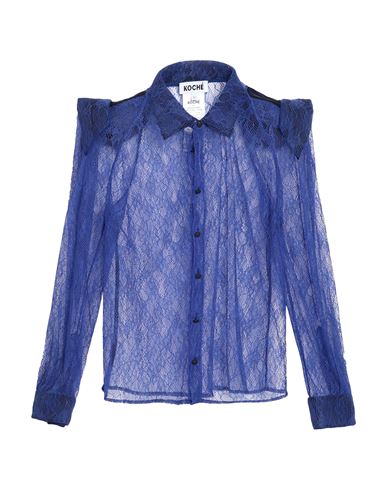 Koché Woman Shirt Blue Size S Polyamide