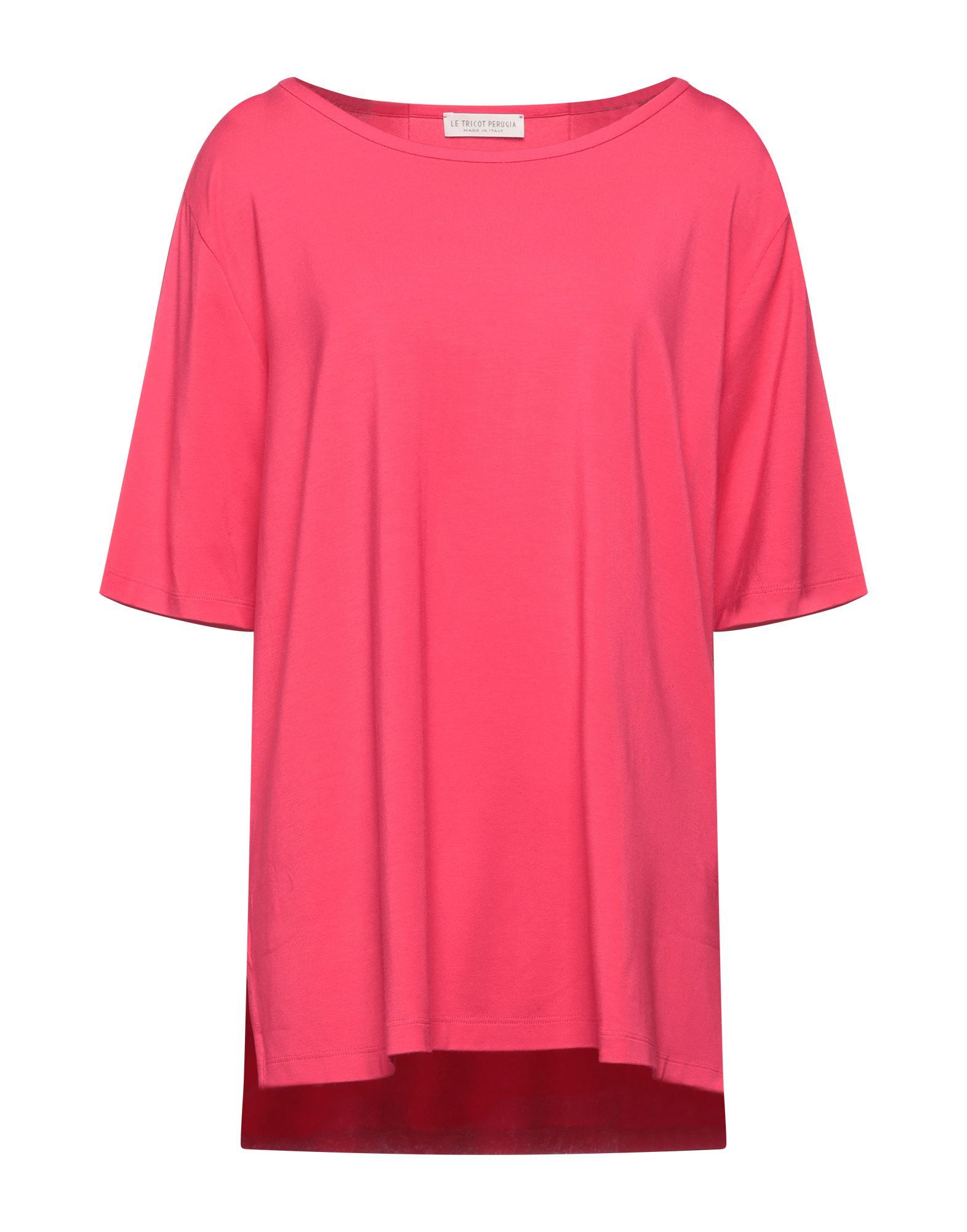 Le Tricot Perugia T-shirts In Fuchsia