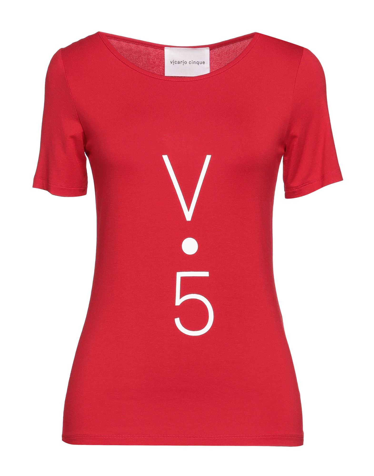 Vicario Cinque T-shirts In Red