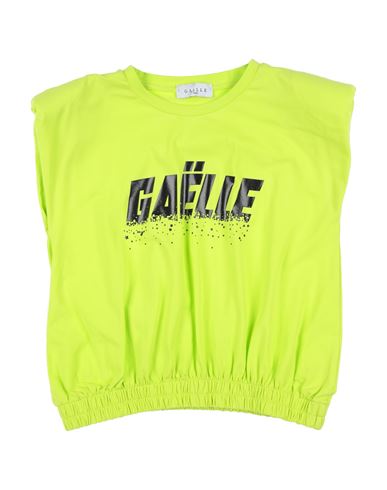 Gaelle Paris Gaëlle Paris Toddler Girl T-shirt Lime Green Size 6 Polyester, Cotton, Elastane In Green