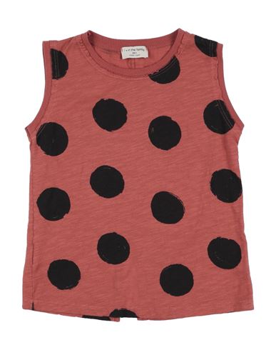 1+ In The Family Babies' 1 + In The Family Toddler Girl T-shirt Brick Red Size 3 Cotton, Elastane