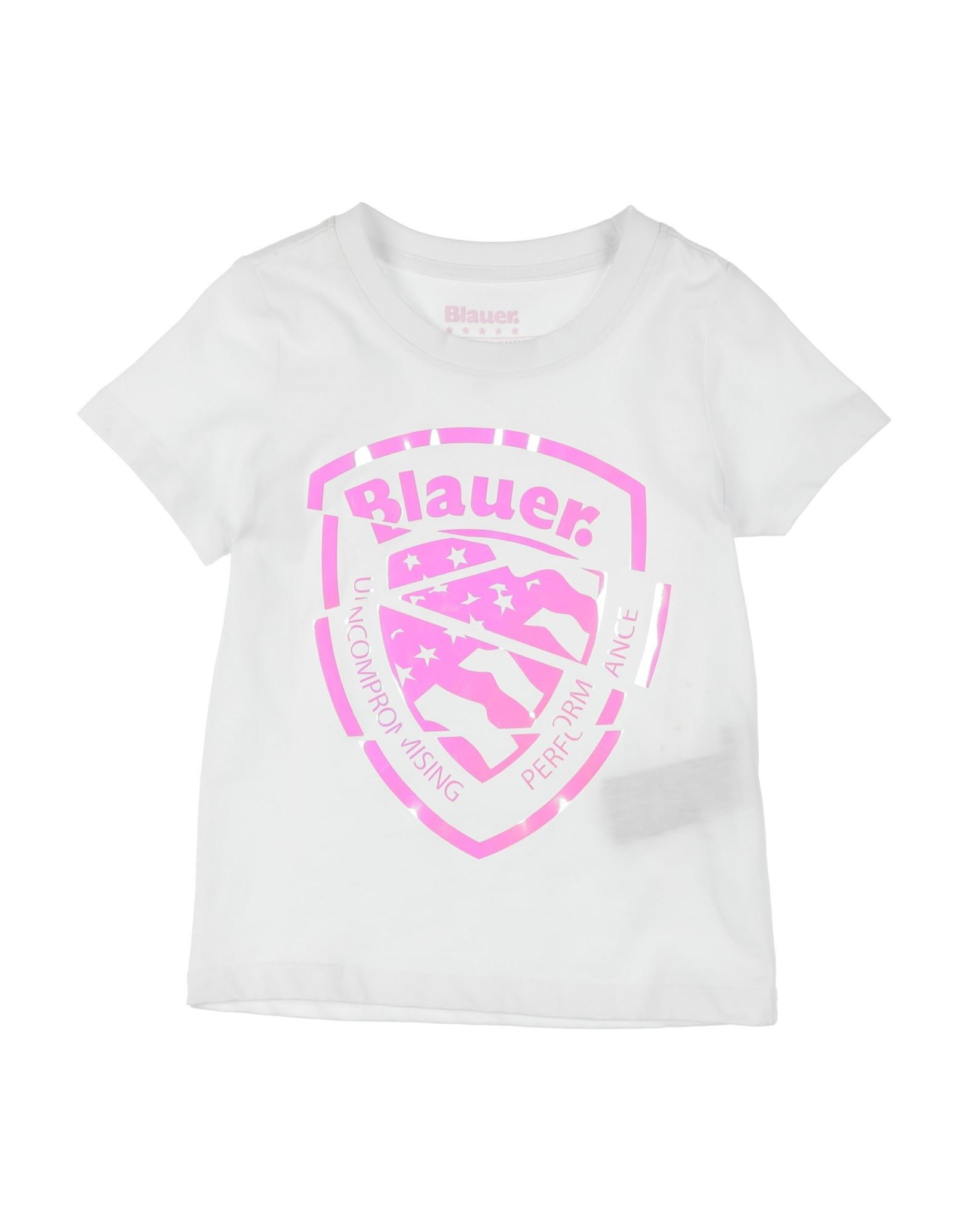 Blauer T-shirts In White