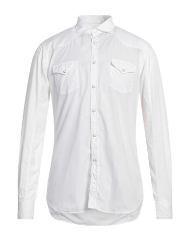 Shop Alessandro Gherardi Man Shirt White Size L Cotton