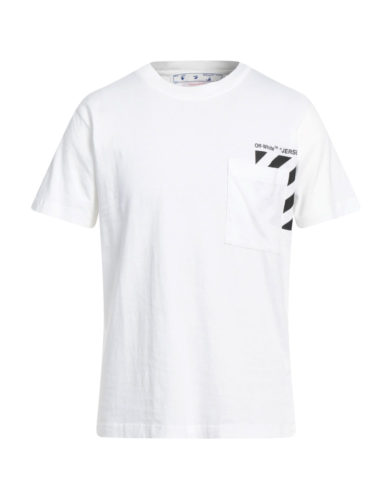 Off-white Man T-shirt White Size Xs Cotton