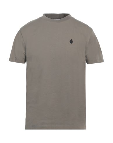 Marcelo Burlon County Of Milan Marcelo Burlon Man T-shirt Grey Size S Organic Cotton, Elastane, Polyester In Gray