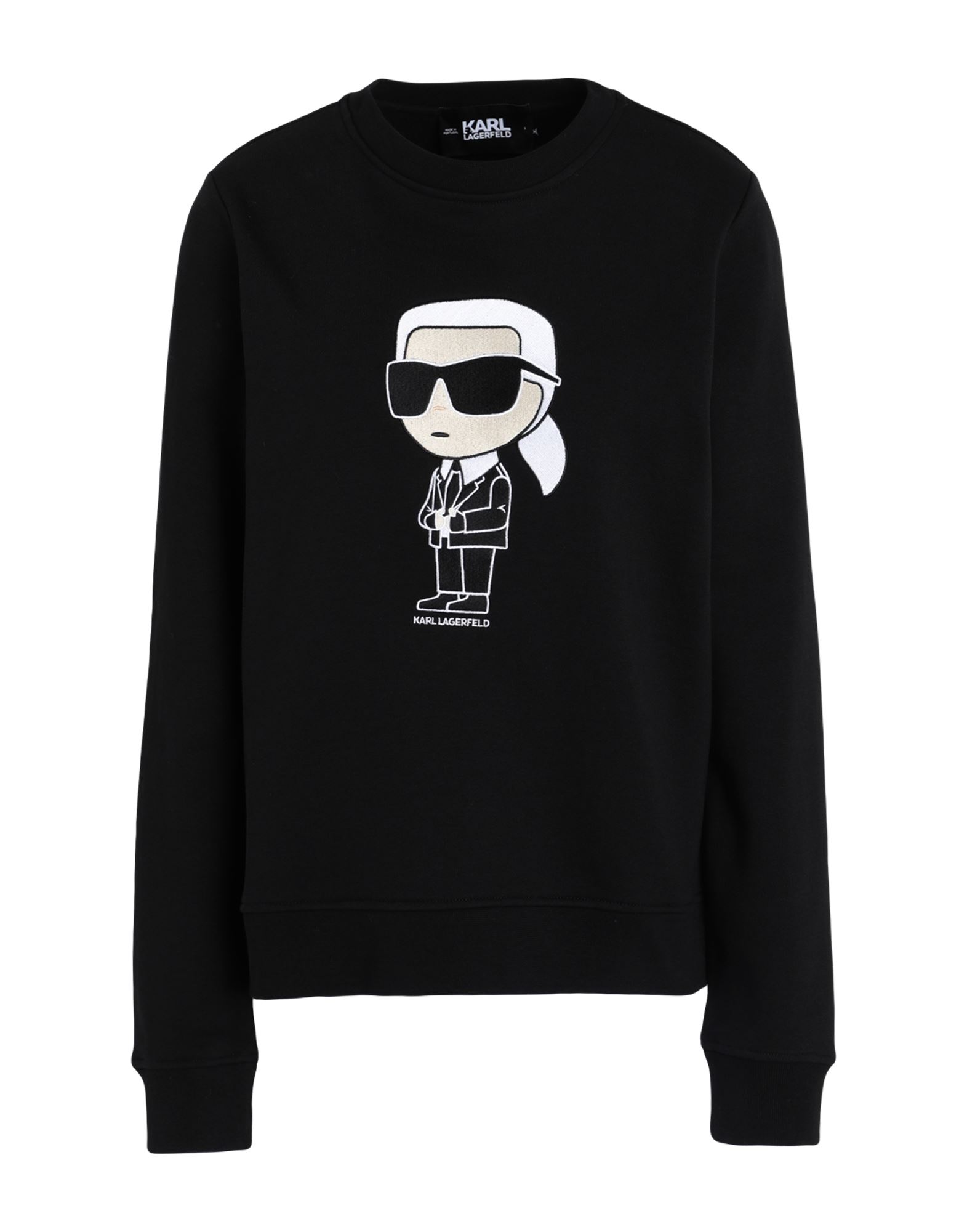 Karl Lagerfeld Ikonik 2.0 Karl Sweatshirt Woman Sweatshirt Black Size L Organic Cotton, Recycled Pol In Black