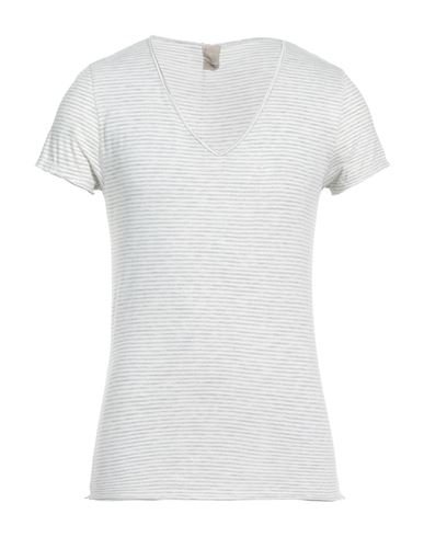 Three Points Man T-shirt Light Grey Size L Cotton