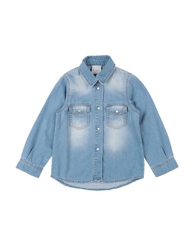 Gaelle Paris Babies' Gaëlle Paris Toddler Girl Denim Shirt Blue Size 6 Cotton