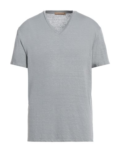 Daniele Fiesoli Man T-shirt Light Grey Size 3xl Linen, Elastane