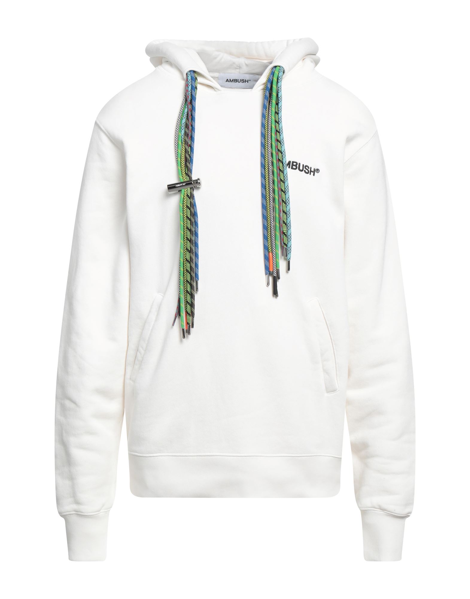 Shop Ambush Man Sweatshirt White Size L Cotton, Polyester
