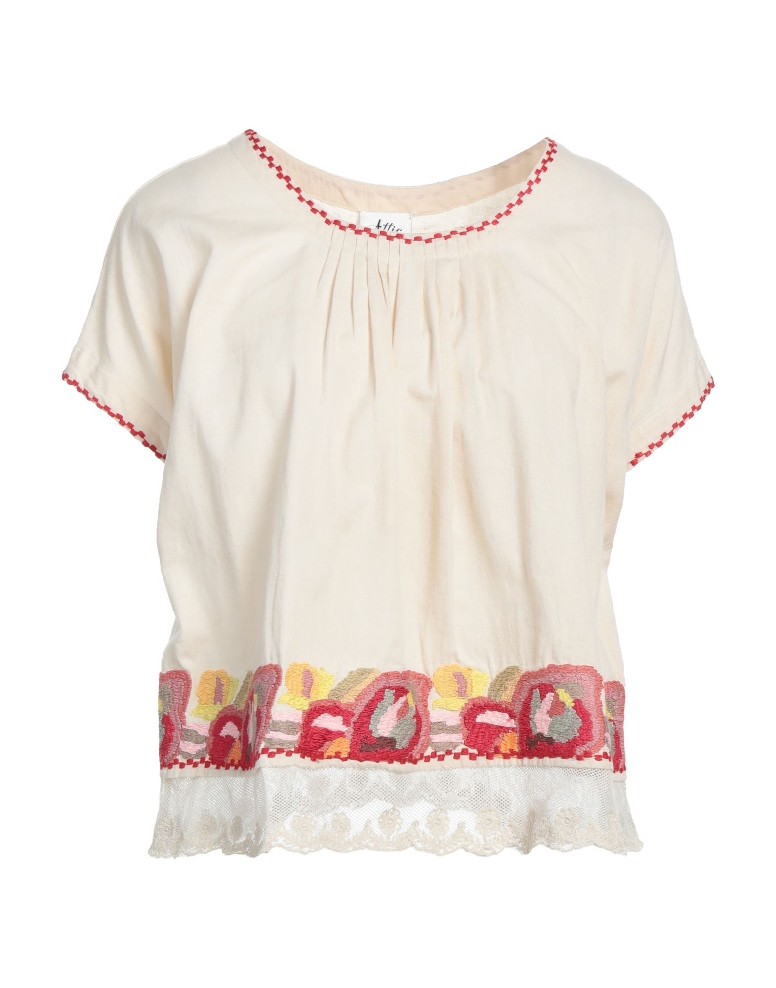 Attic And Barn Blouses In Beige