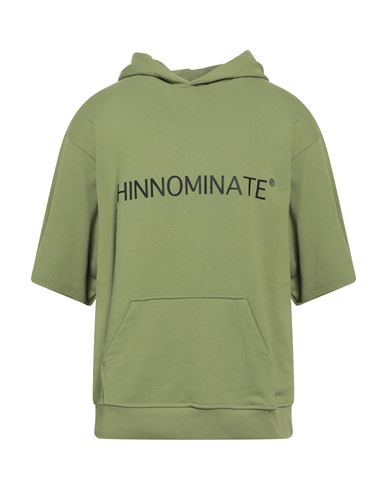 Hinnominate Man Sweatshirt Sage Green Size Xs Cotton