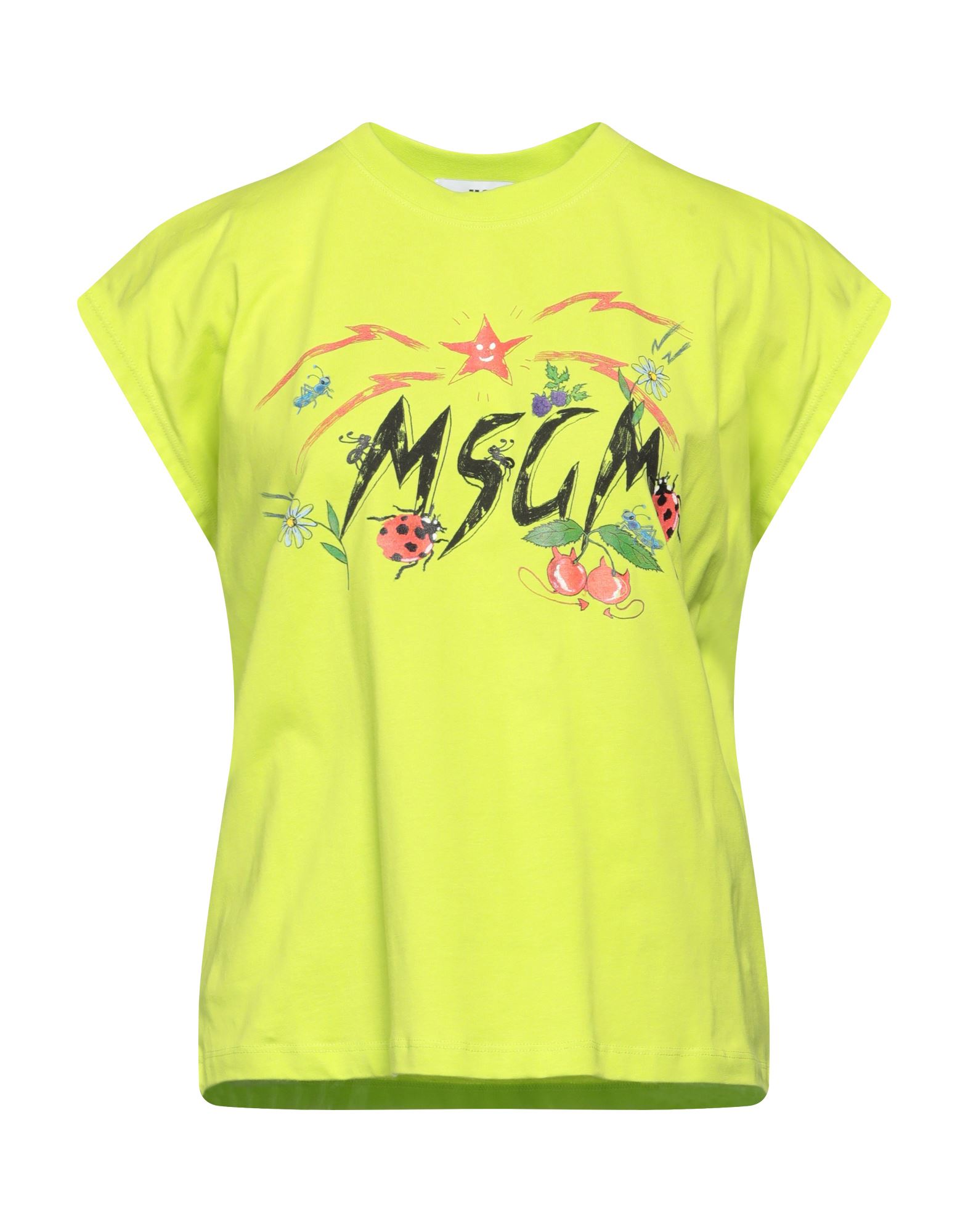 Msgm T-shirts In Green