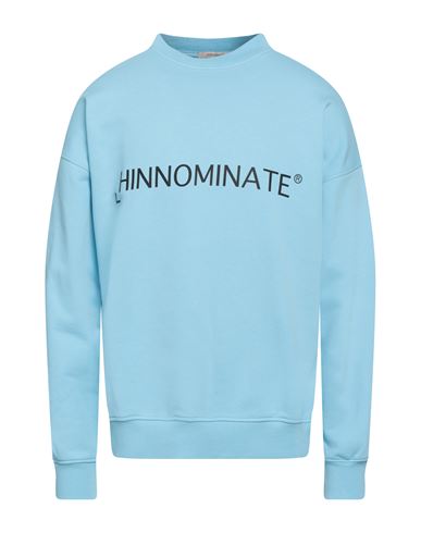 Hinnominate Man Sweatshirt Sky Blue Size M Cotton