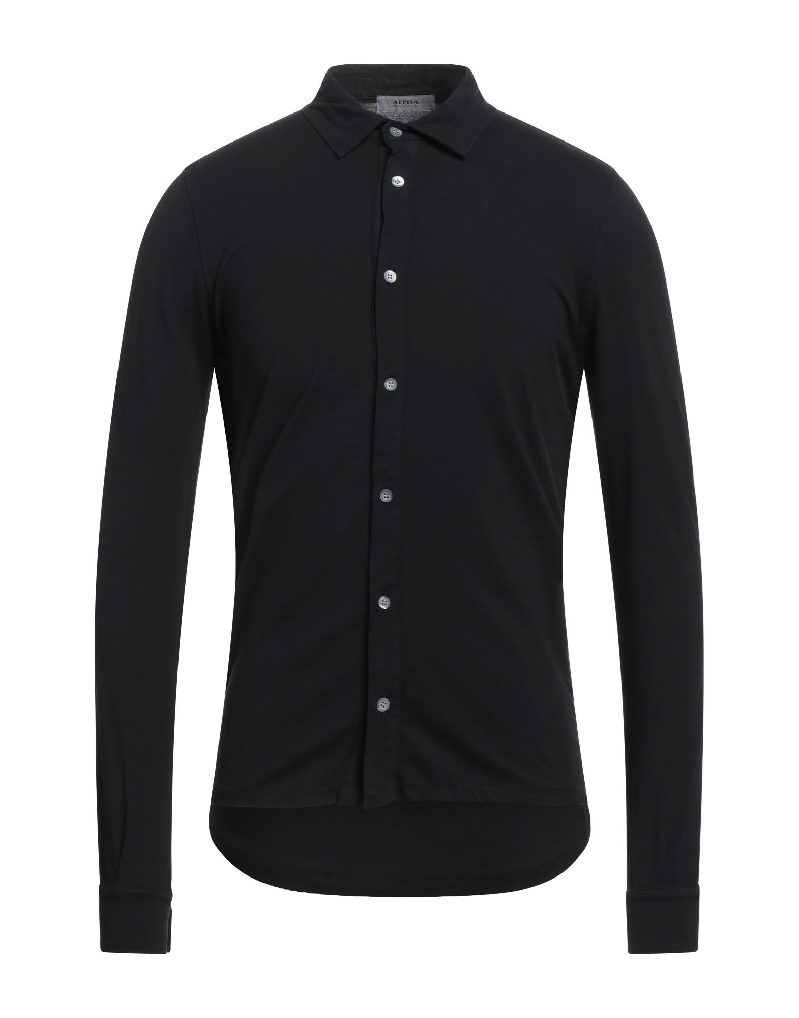 ALPHA STUDIO ALPHA STUDIO MAN SHIRT BLACK SIZE 48 COTTON