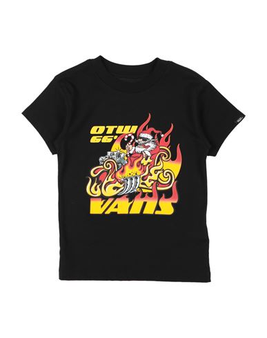 Vans Babies'  Santa Flame Ss Toddler Boy T-shirt Black Size 3 Cotton