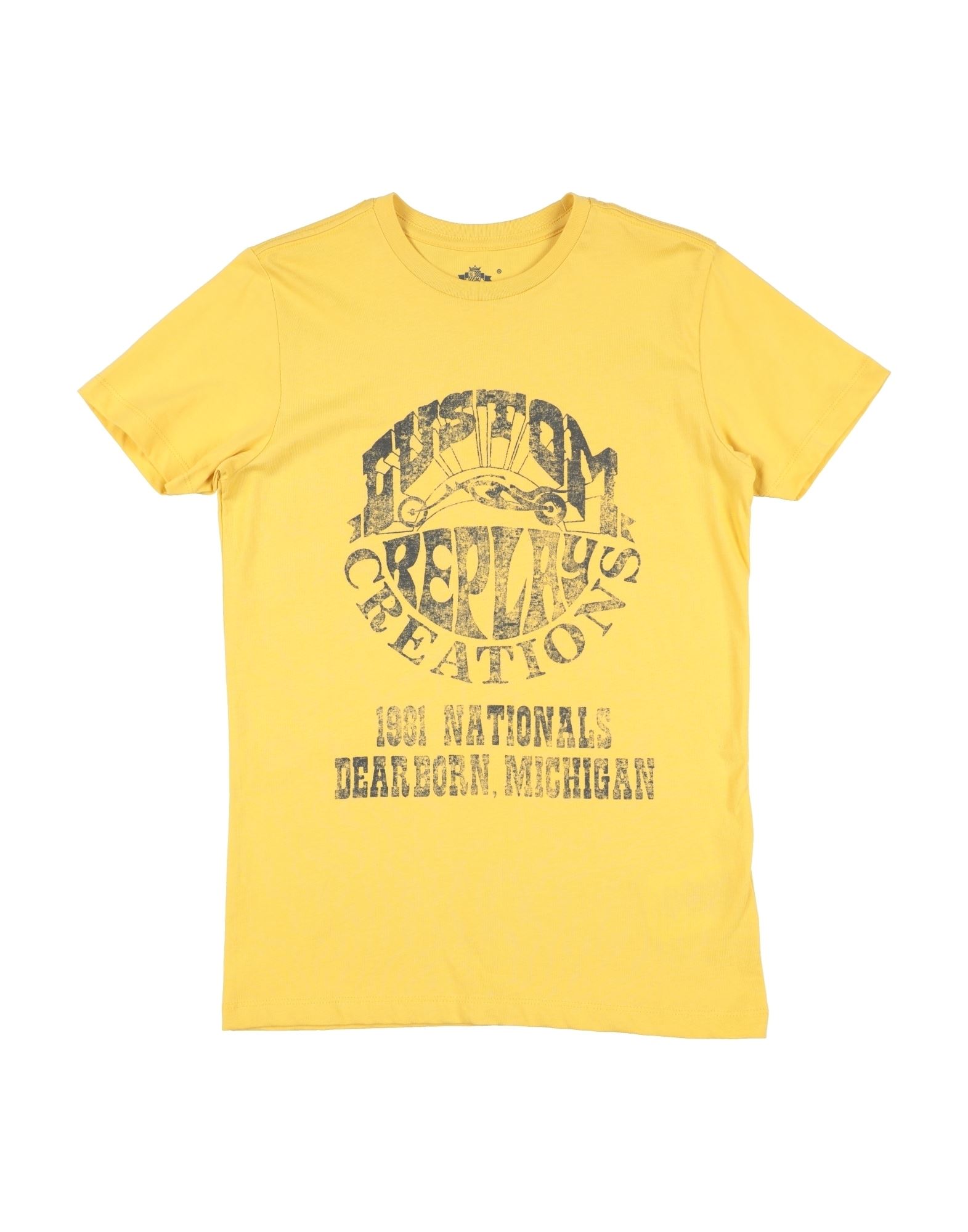 Replay & Sons Kids'  T-shirts In Yellow
