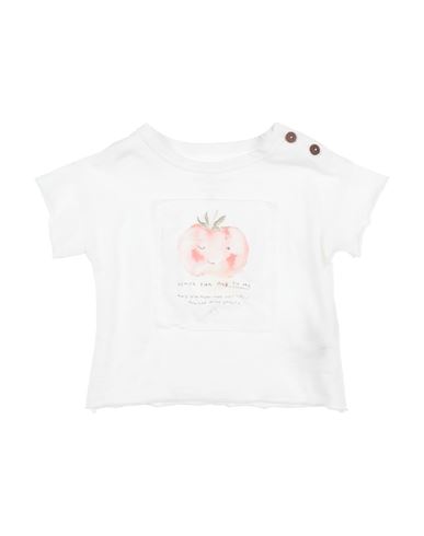 Play Up Babies'  Newborn Girl T-shirt White Size 3 Organic Cotton