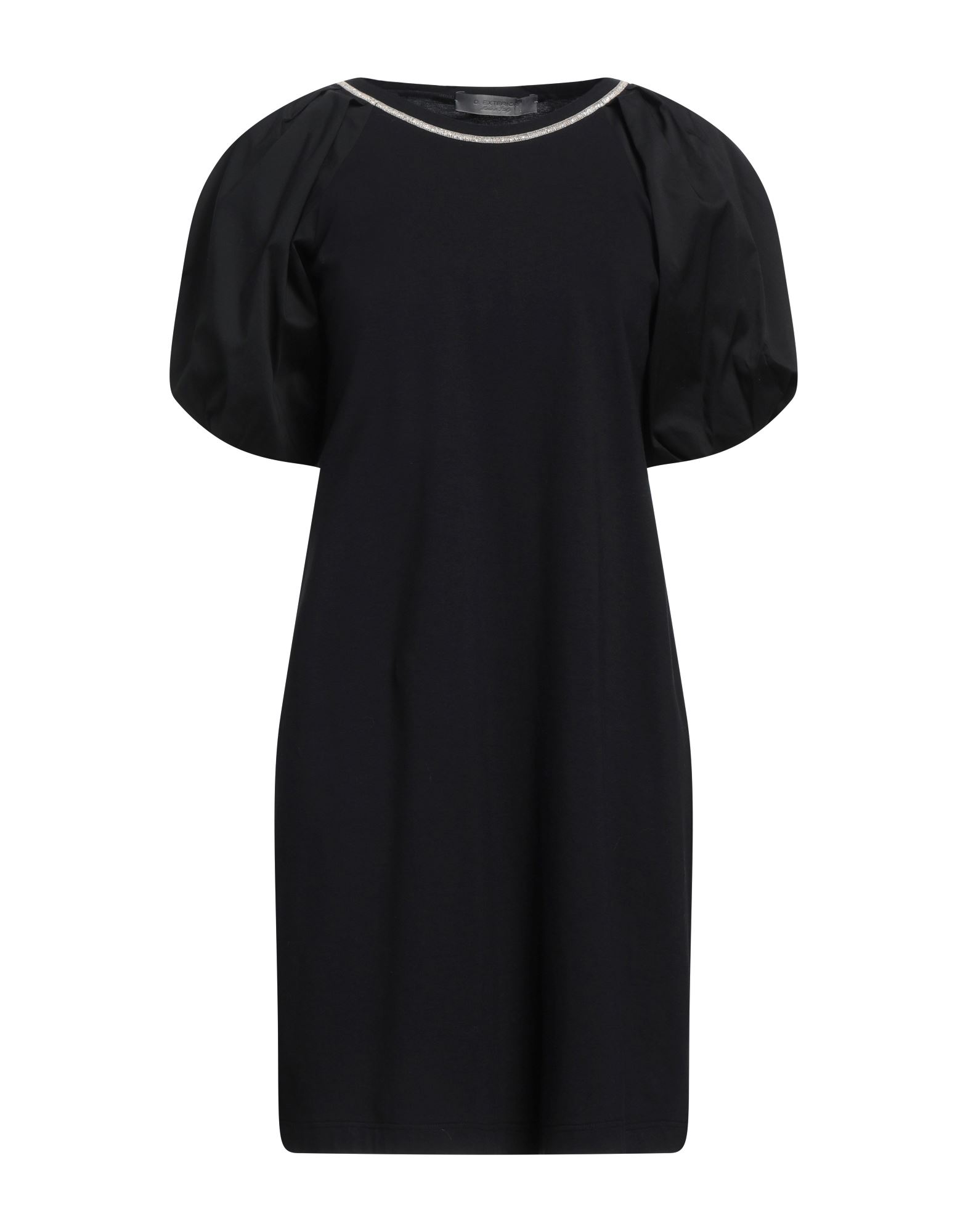 D-exterior Short Dresses In Black