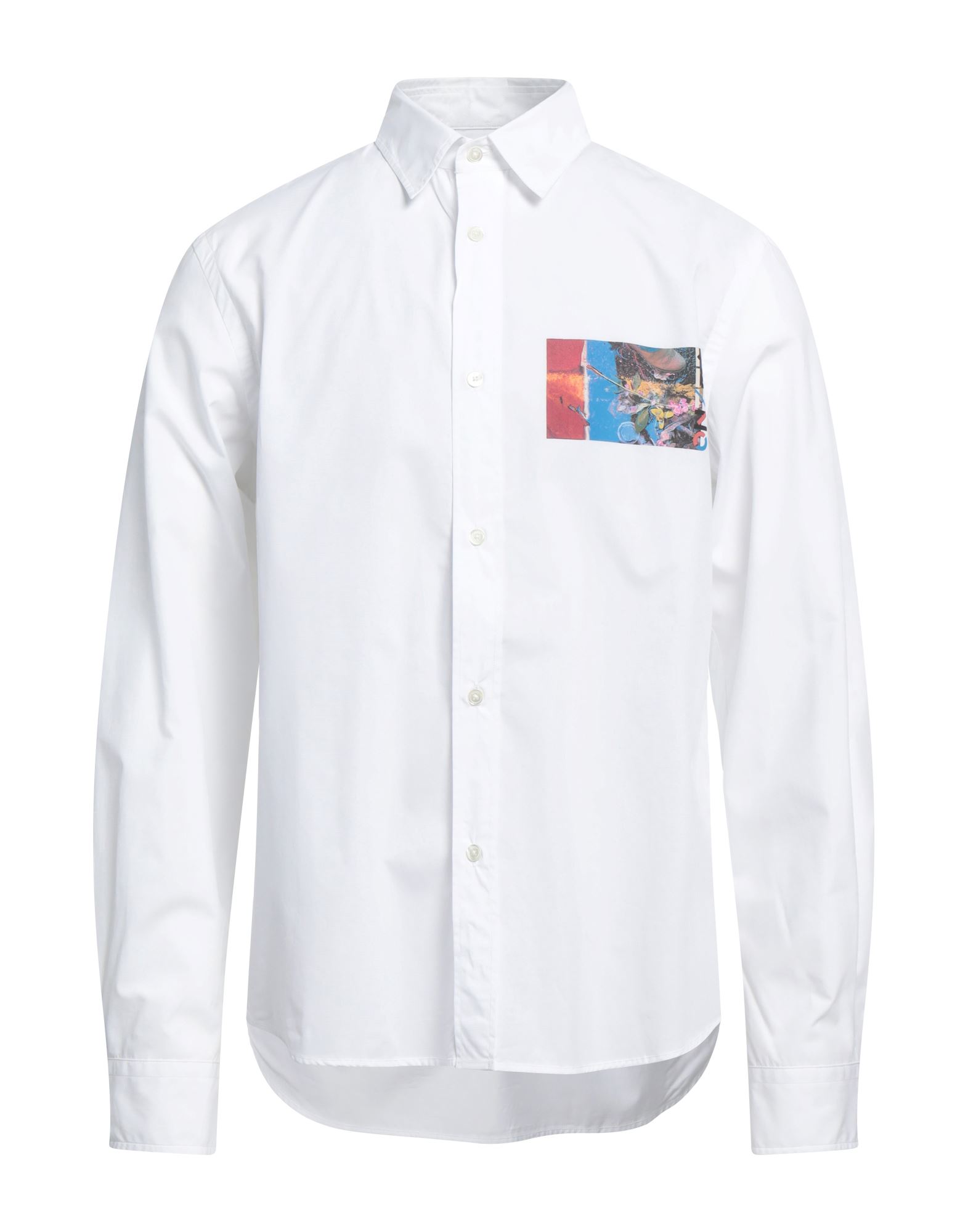 Shop Kenzo Man Shirt White Size 15 ¾ Cotton