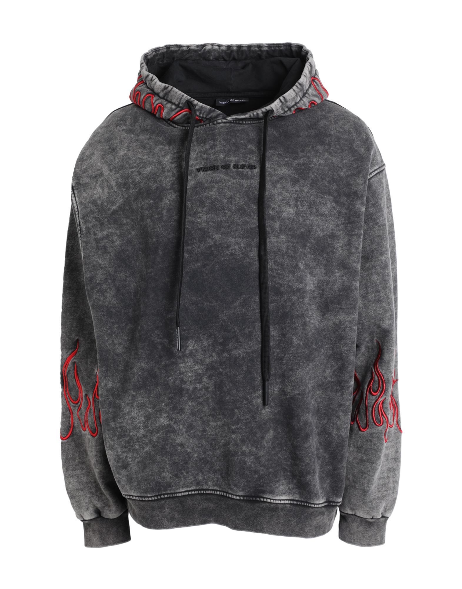 Shop Vision Of Super Man Sweatshirt Steel Grey Size Xl Cotton