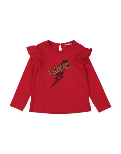 Laura Biagiotti Dolls Babies'  Toddler Girl T-shirt Red Size 4 Cotton, Elastane