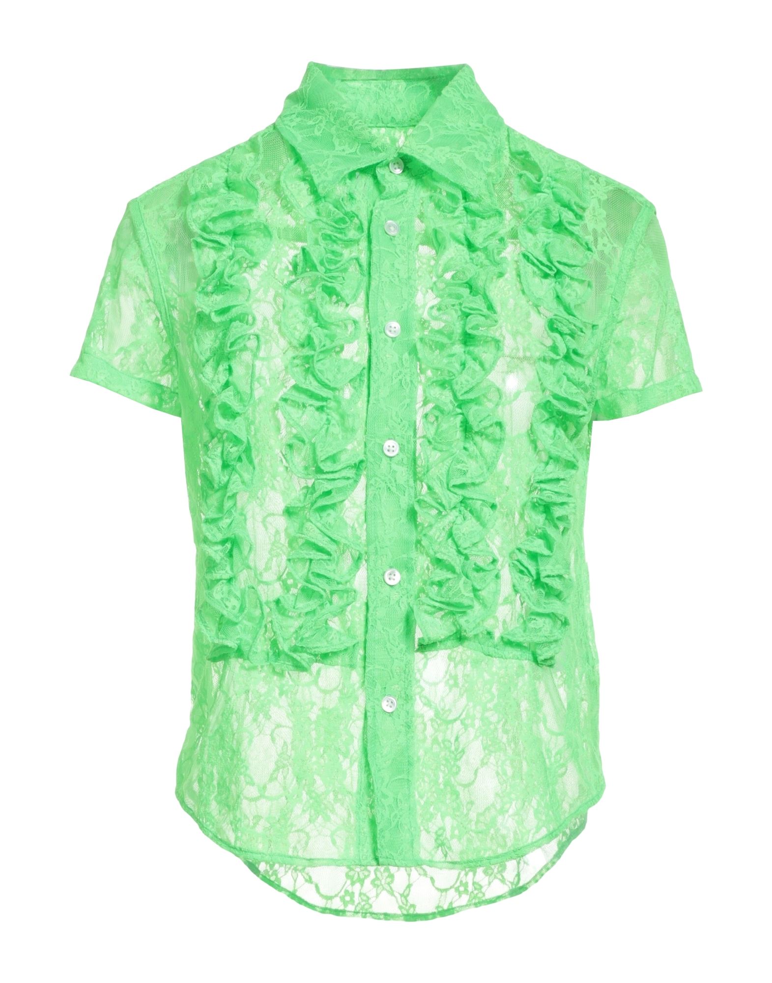 Shop Vaquera Woman Shirt Green Size S Polyester, Elastane