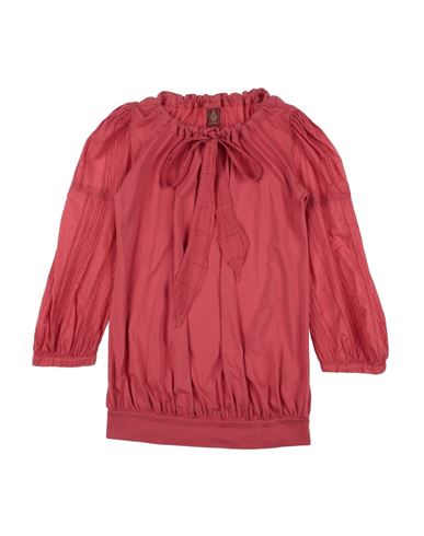 Dondup Babies'  Toddler Girl Blouse Brick Red Size 6 Cotton, Viscose