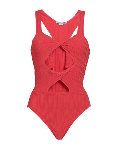 Stella Mccartney Woman Bodysuit Red Size 6-8 Viscose, Polyester