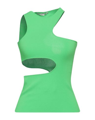 Stella Mccartney Woman Top Green Size 6-8 Viscose, Polyester