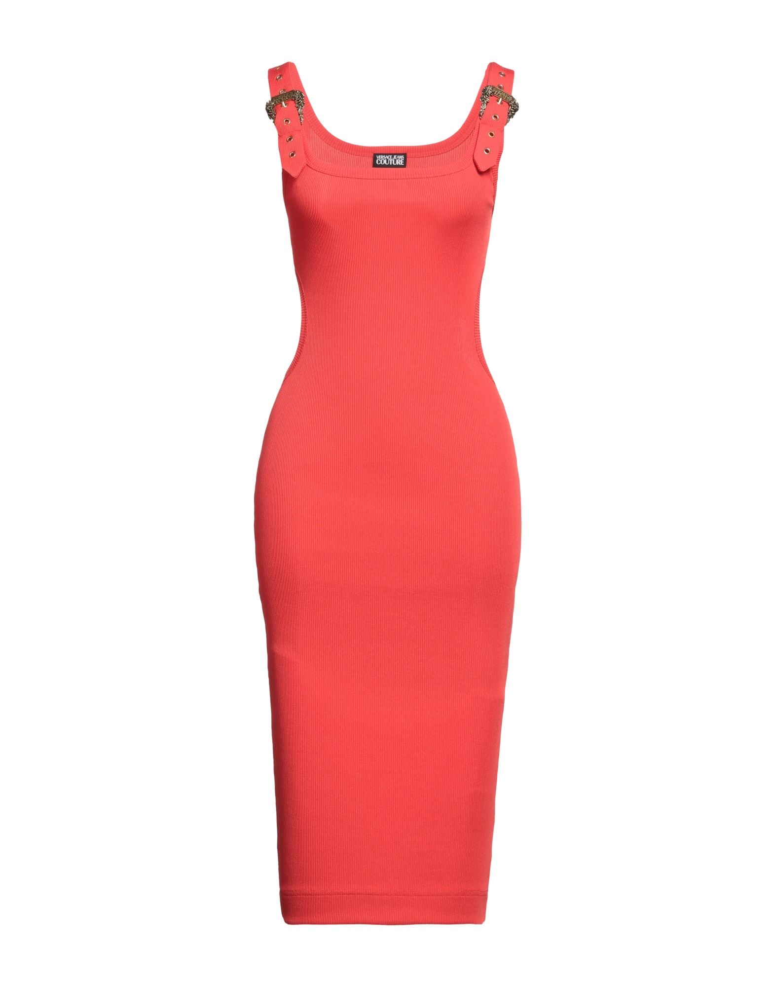 Versace Jeans Couture Midi Dresses In Red