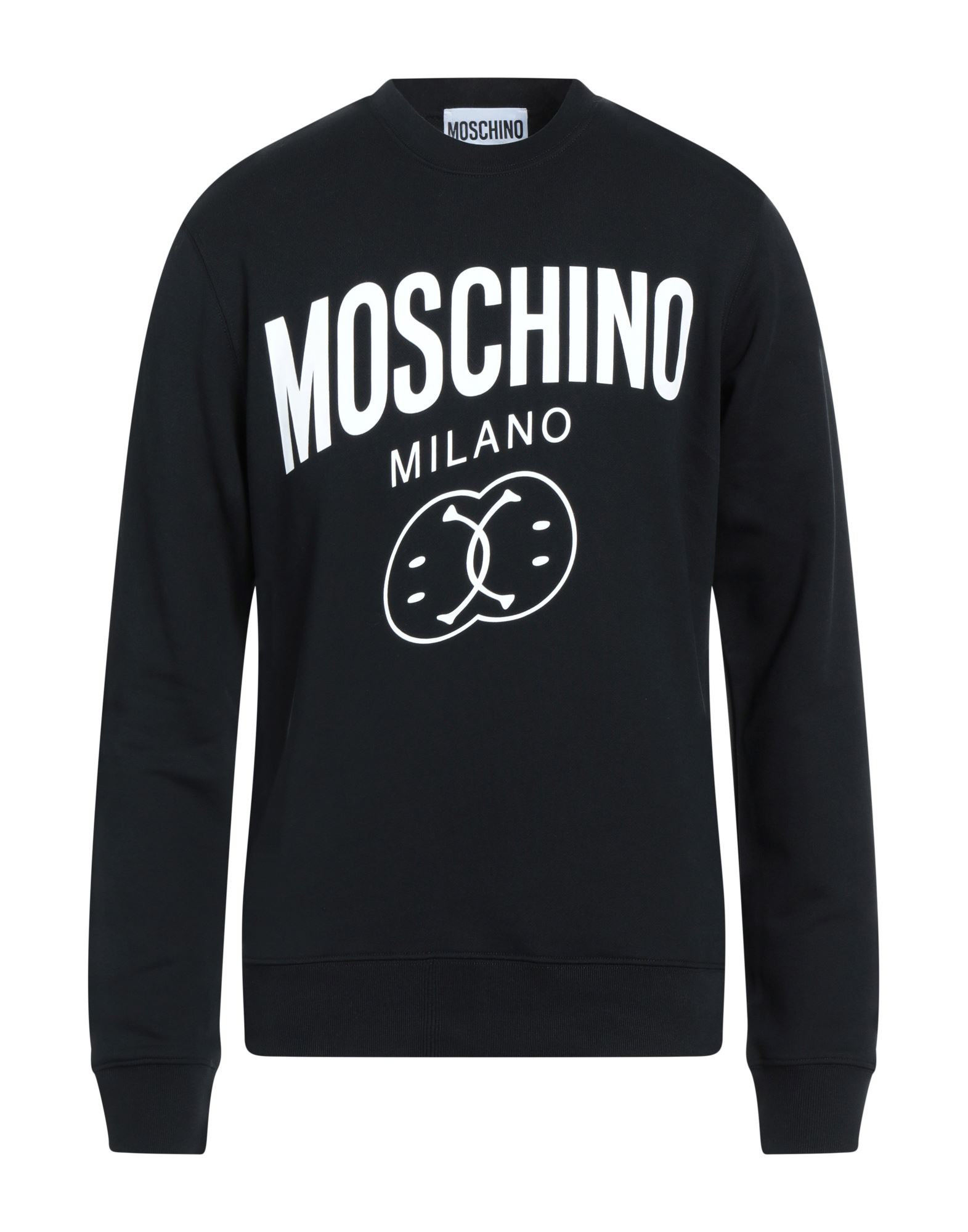 Shop Moschino Man Sweatshirt Black Size 38 Cotton