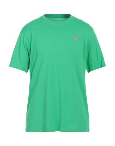 Guess Man T-shirt Green Size Xxl Organic Cotton