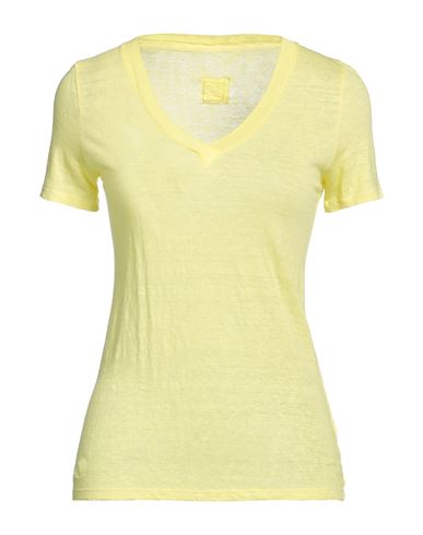 120% Woman T-shirt Yellow Size Xs Linen