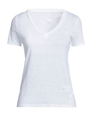 120% Woman T-shirt White Size L Linen