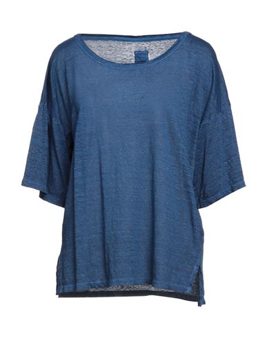 120% Woman T-shirt Blue Size Xs Linen