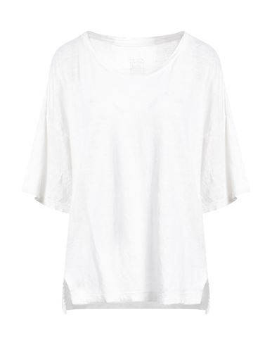 120% Lino Woman T-shirt White Size Xl Linen