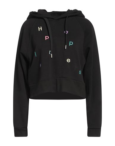 Happiness Woman Sweatshirt Black Size S/m Cotton