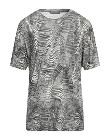Daniele Fiesoli Man T-shirt Grey Size Xxl Linen