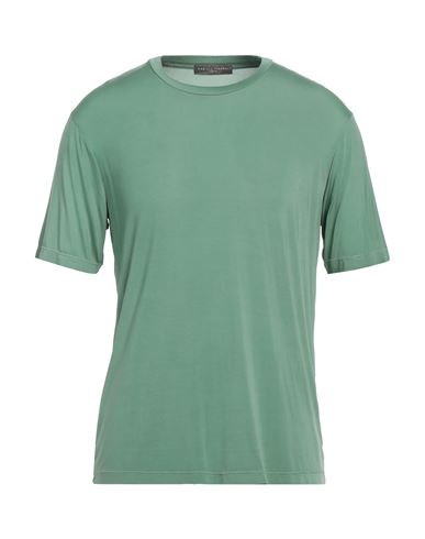 Daniele Fiesoli Man T-shirt Sage Green Size L Cupro, Elastane