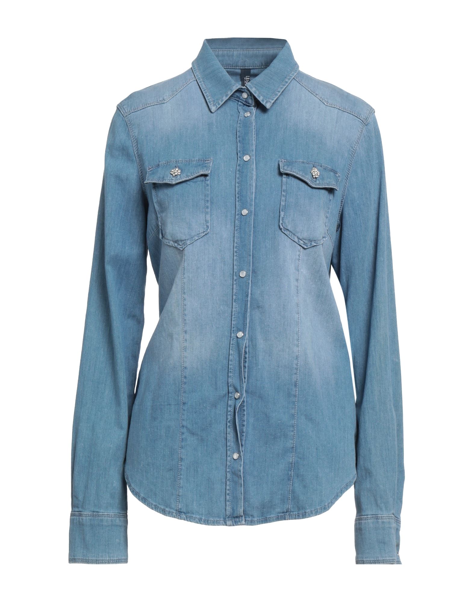 Liu •jo Denim Shirts In Blue