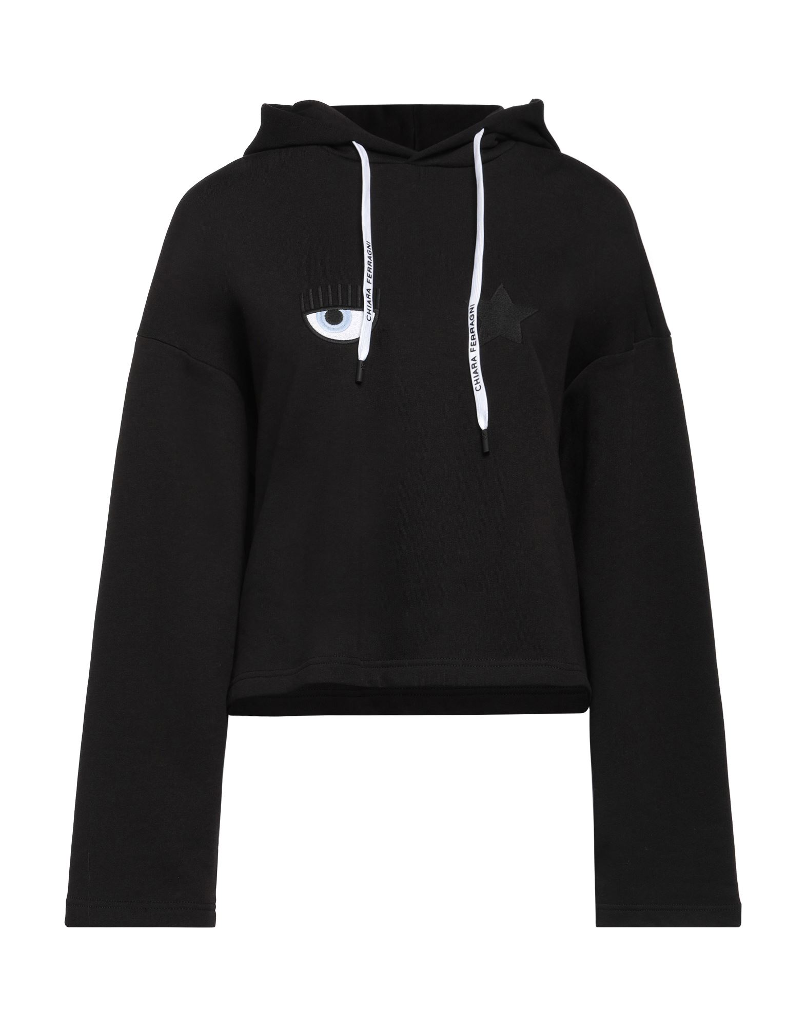Shop Chiara Ferragni Woman Sweatshirt Black Size M Cotton