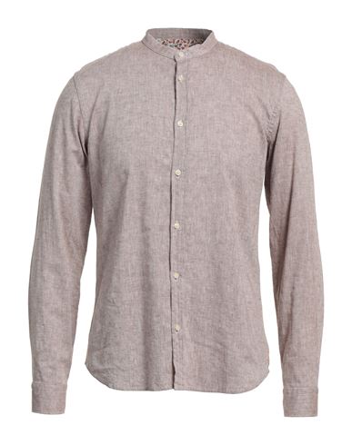 Manuel Ritz Man Shirt Beige Size 16 ½ Linen, Cotton